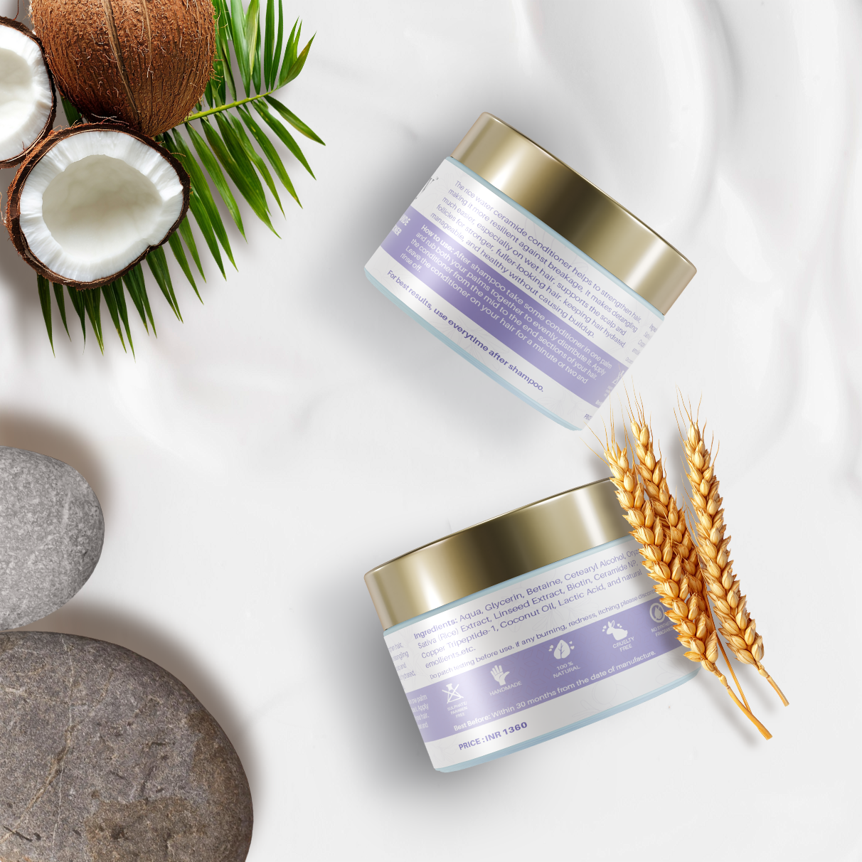 Herbstory Rice & Ceramide Hair Conditioner - Image 3